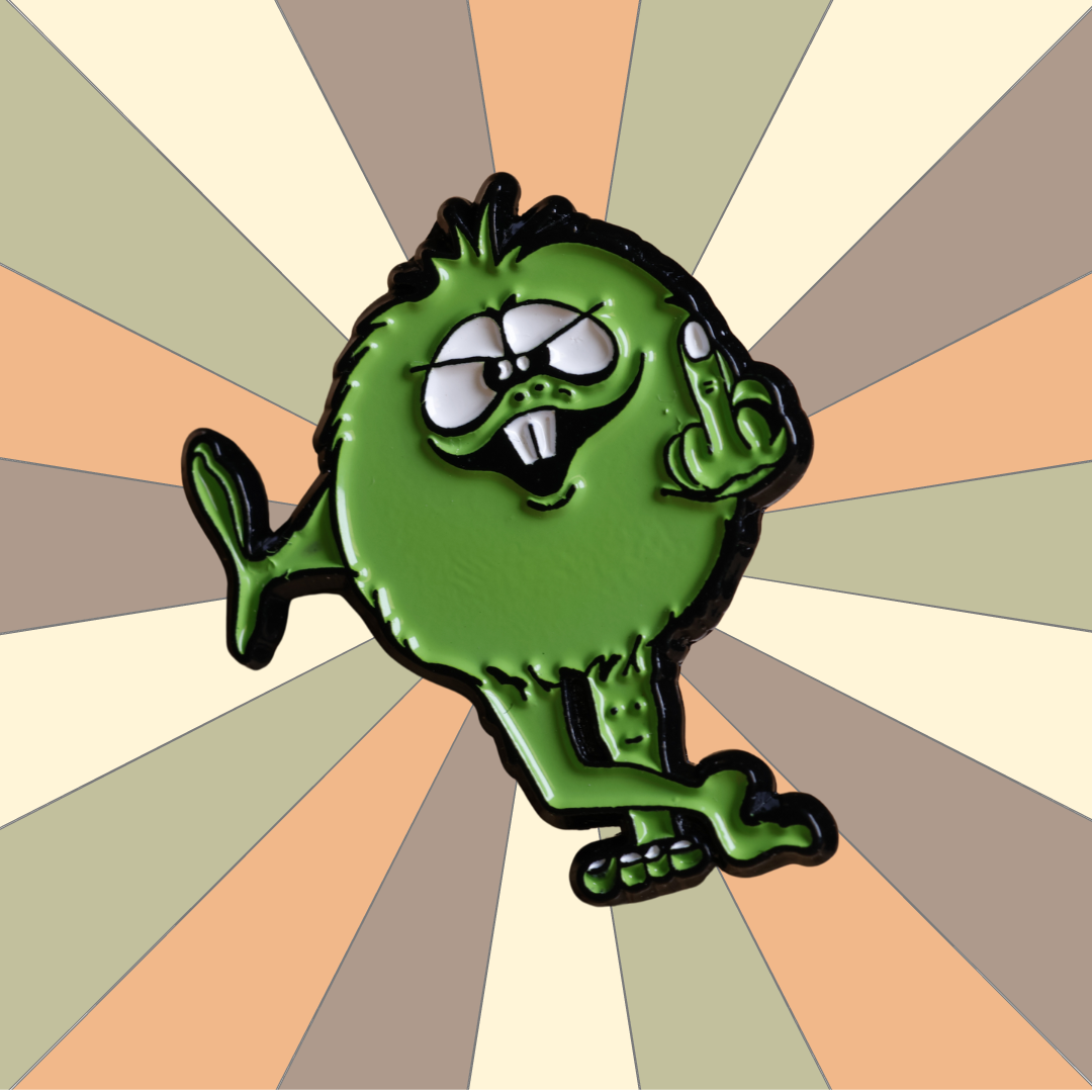Enamel Pin  - Gerald the one finger troll