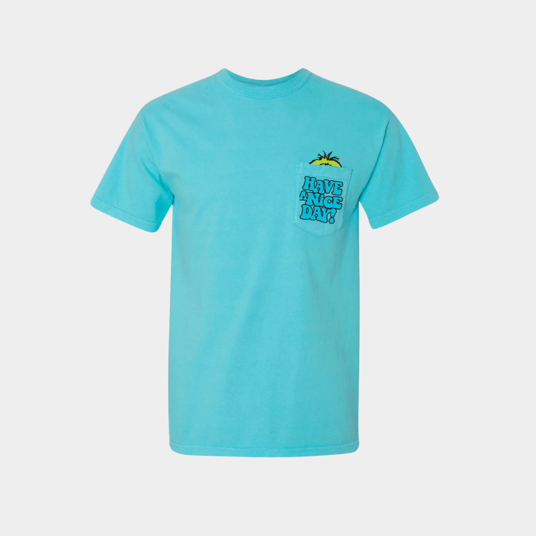 Gerald |  Sunrise Shirt - Gerald the one finger troll Bright Blue