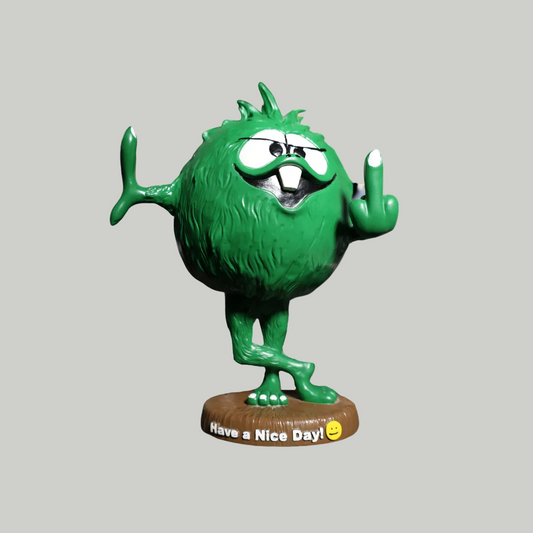 Gerald bobblehead, Have a Nice Day base, Gerald the one finger troll